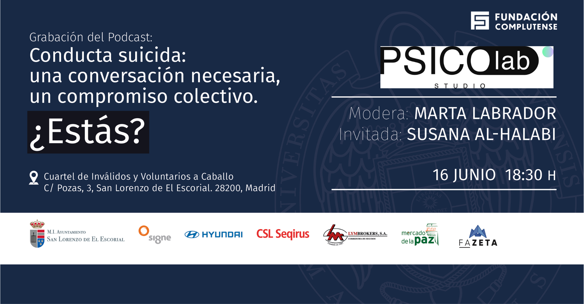 Hablemos del suicidio: sin tabúes, con evidencia y con público en directo